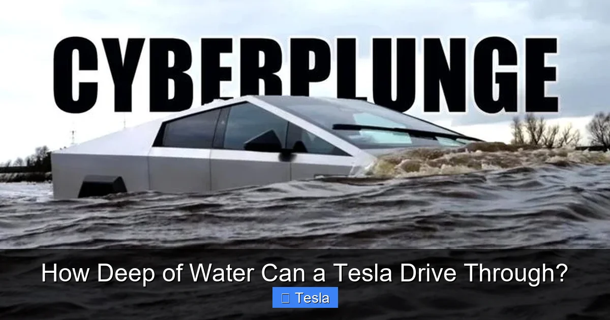 How Deep of Water Can a Tesla Drive Through?