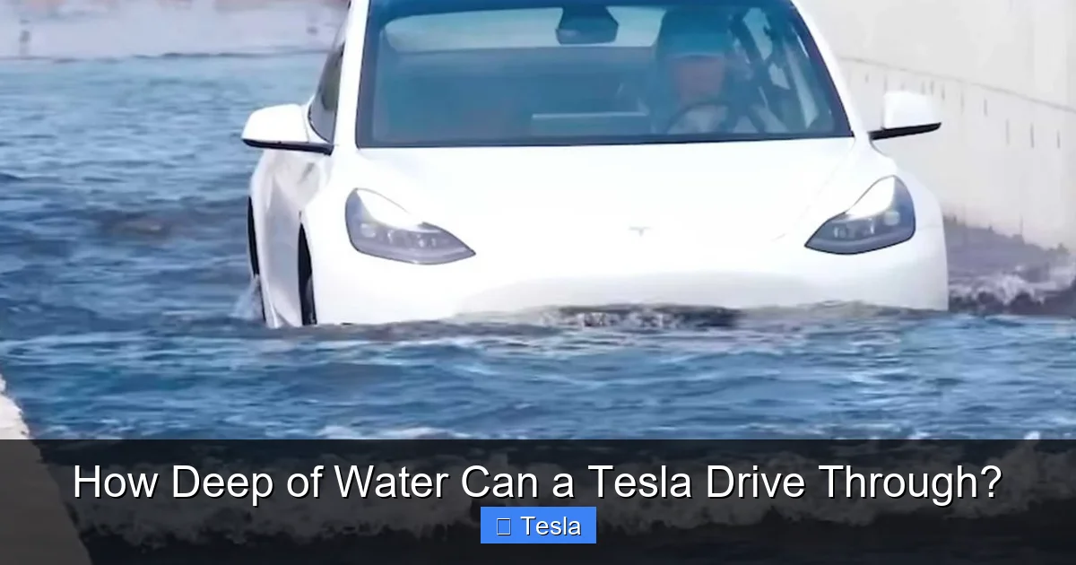 How Deep of Water Can a Tesla Drive Through?