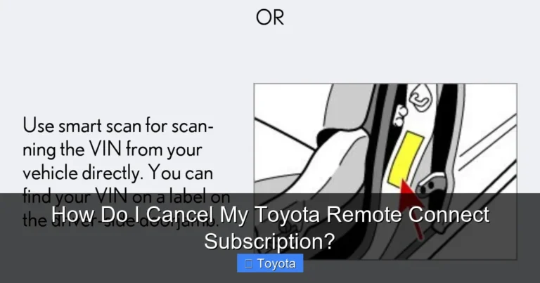 How Do I Cancel My Toyota Remote Connect Subscription?