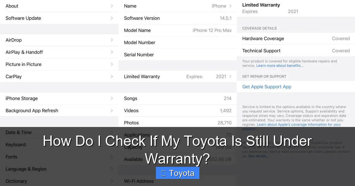 How Do I Check If My Toyota Is Still Under Warranty?