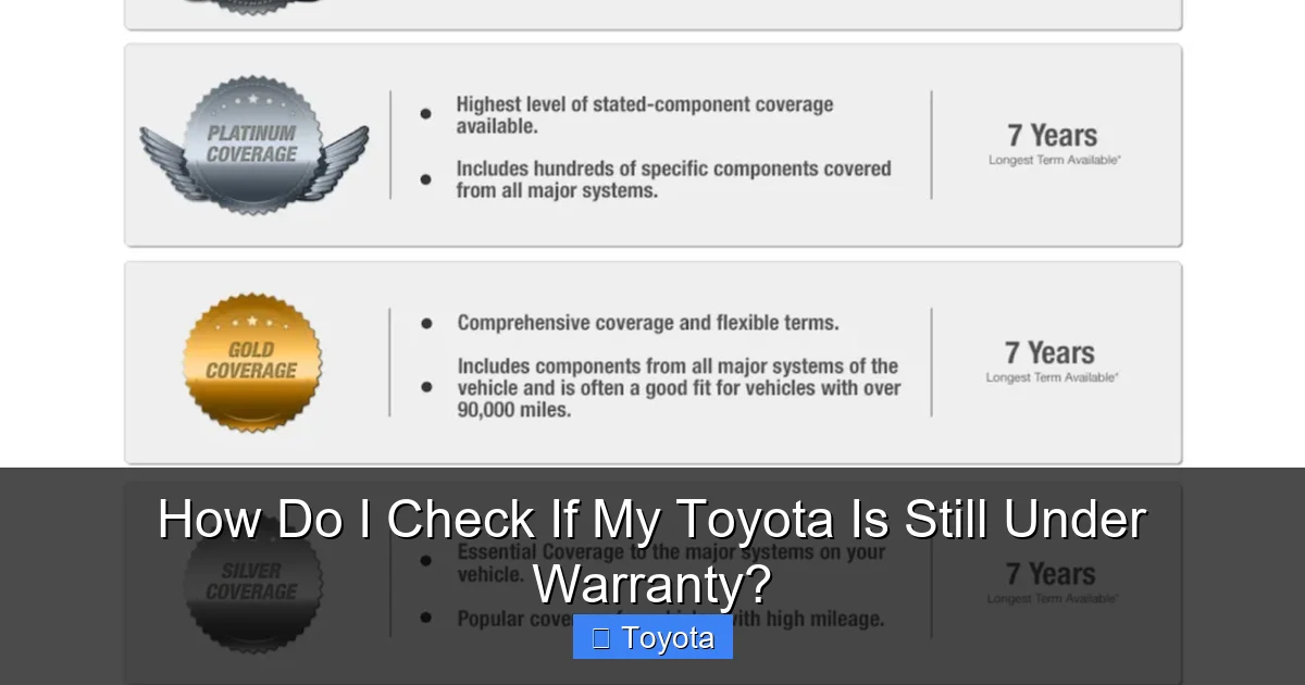 How Do I Check If My Toyota Is Still Under Warranty?