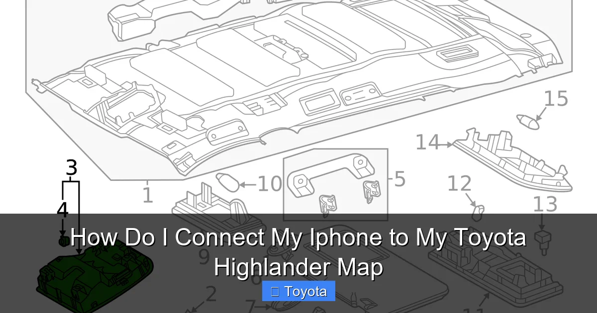 How Do I Connect My Iphone to My Toyota Highlander Map