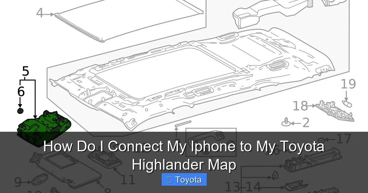 How Do I Connect My Iphone to My Toyota Highlander Map