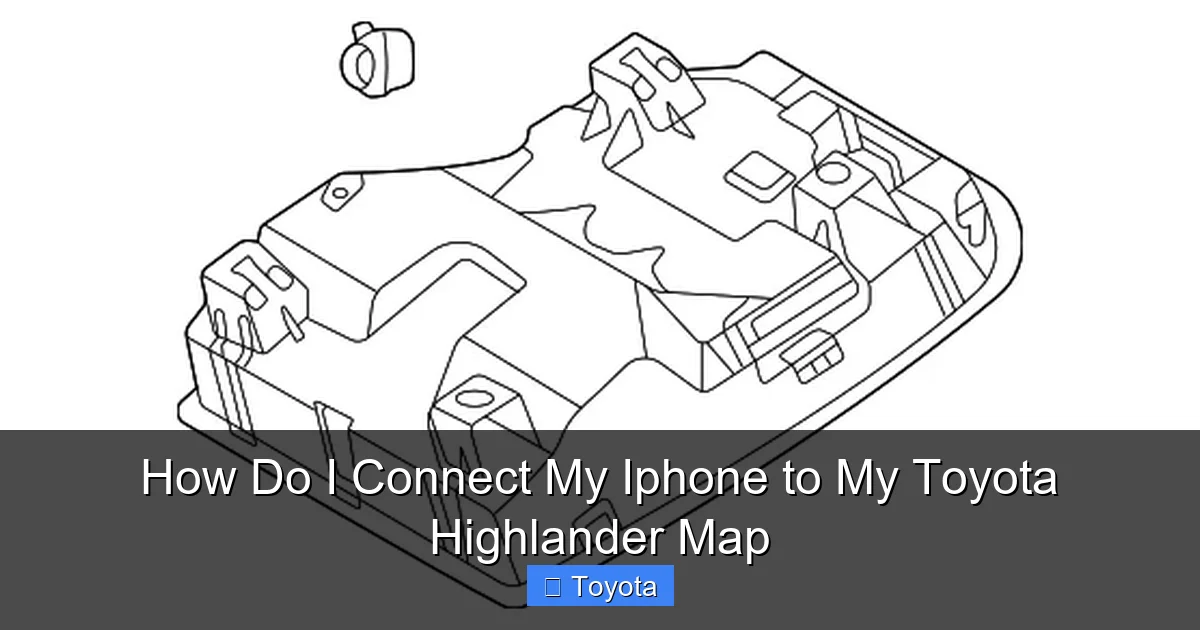 How Do I Connect My Iphone to My Toyota Highlander Map