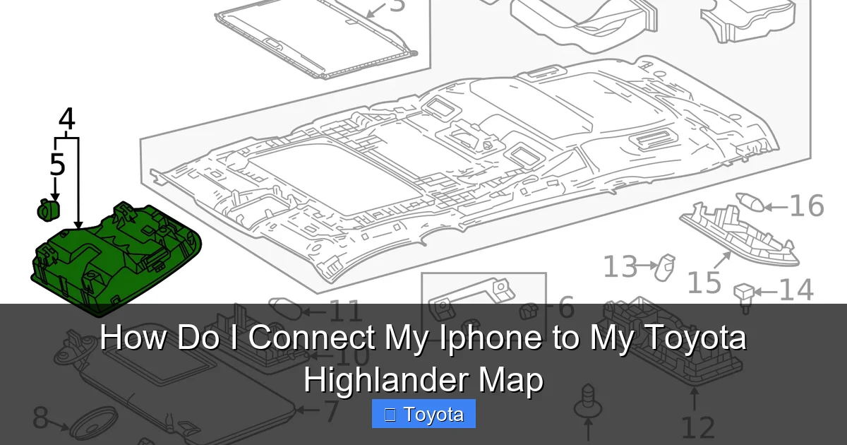 How Do I Connect My Iphone to My Toyota Highlander Map