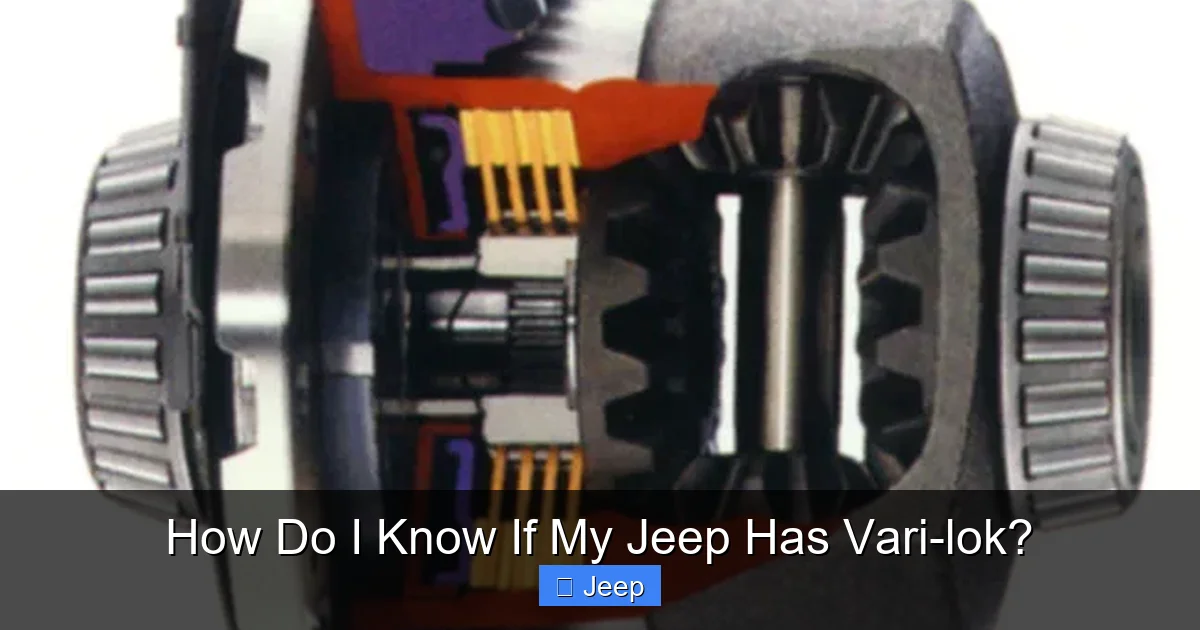 How Do I Know If My Jeep Has Vari-lok?
