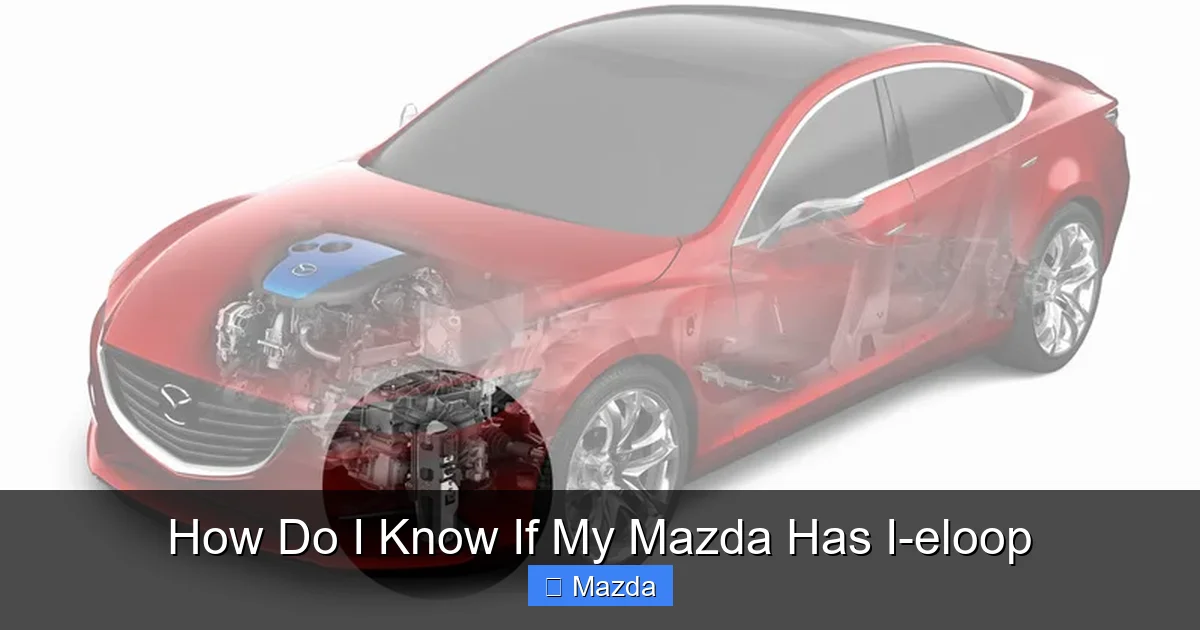 How Do I Know If My Mazda Has I-eloop