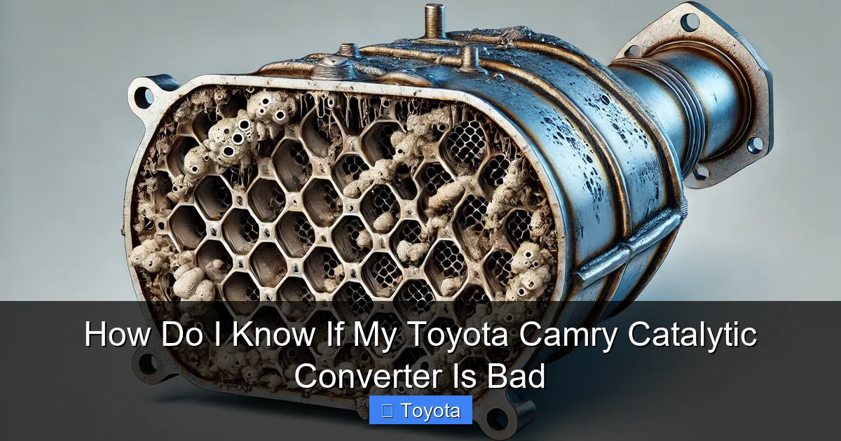 How Do I Know If My Toyota Camry Catalytic Converter Is Bad