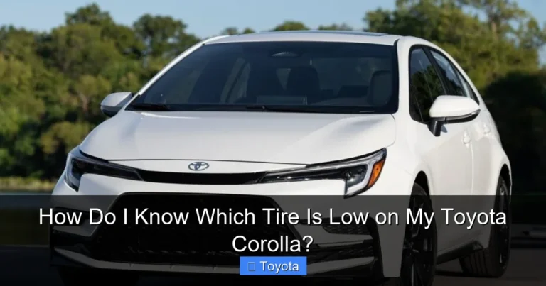 How Do I Know Which Tire Is Low on My Toyota Corolla?