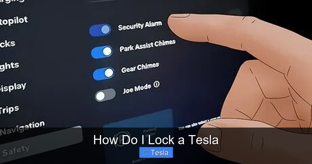 How Do I Lock a Tesla