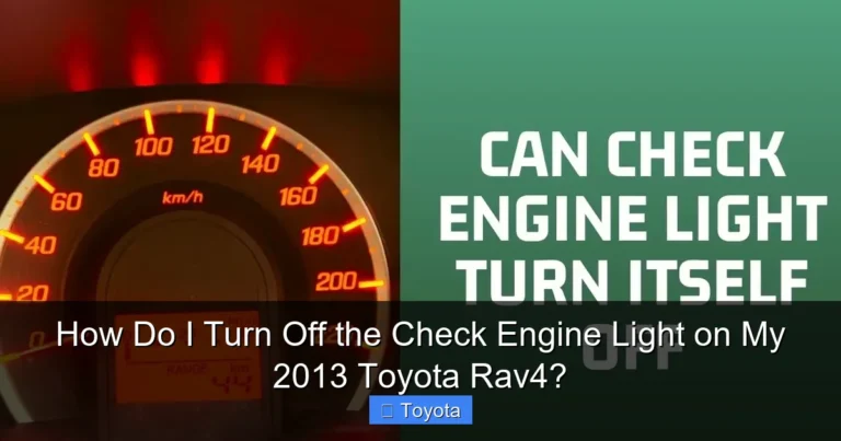 How Do I Turn Off the Check Engine Light on My 2013 Toyota Rav4?