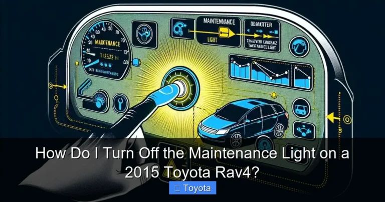 How Do I Turn Off the Maintenance Light on a 2015 Toyota Rav4?