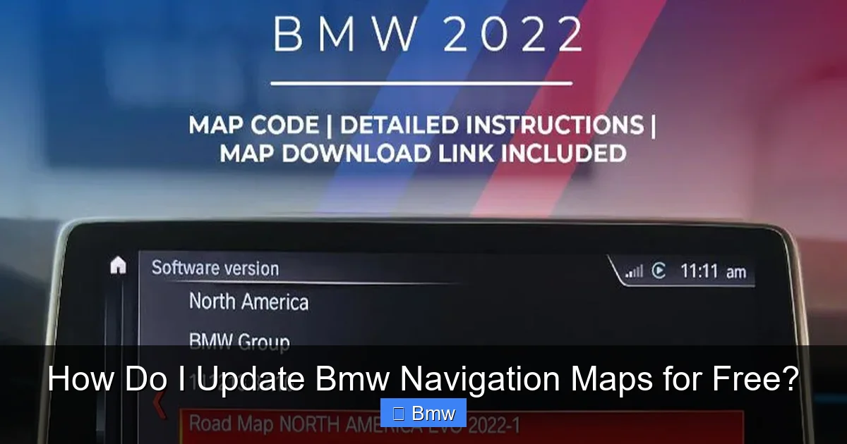 How Do I Update Bmw Navigation Maps for Free?