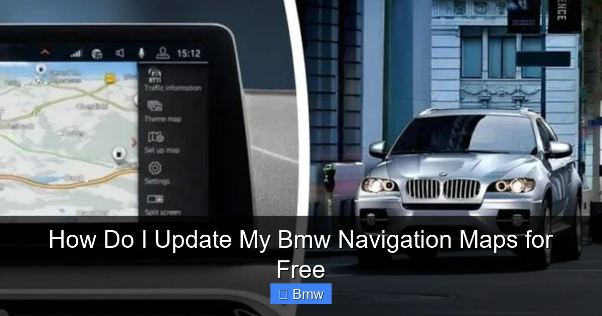 How Do I Update My Bmw Navigation Maps for Free