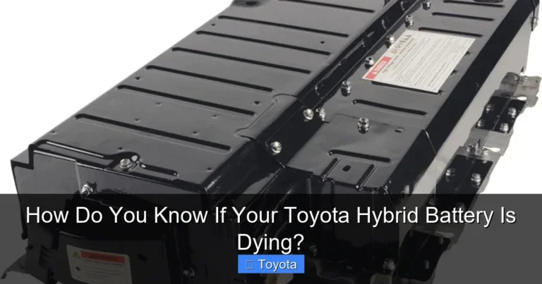 How Do You Know If Your Toyota Hybrid Battery Is Dying?