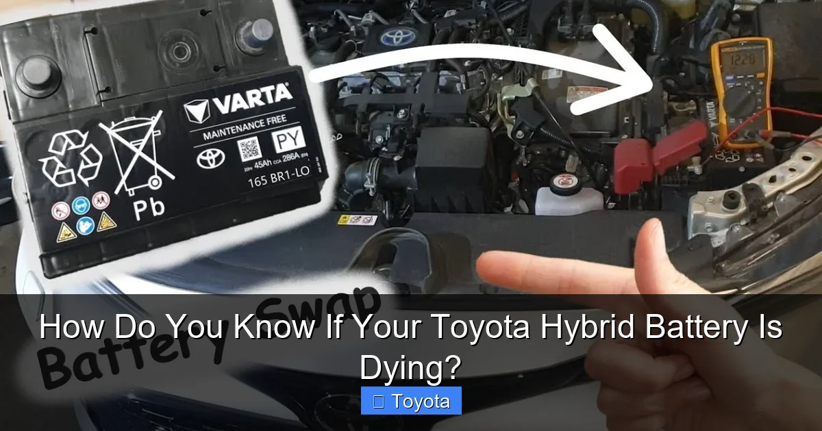 How Do You Know If Your Toyota Hybrid Battery Is Dying?