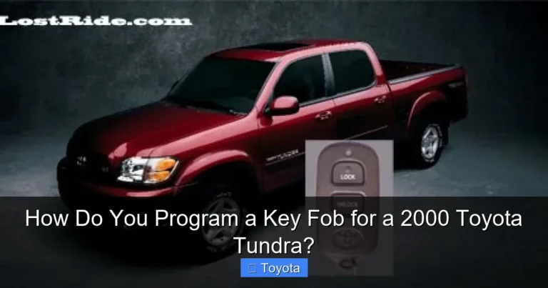 How Do You Program a Key Fob for a 2000 Toyota Tundra?