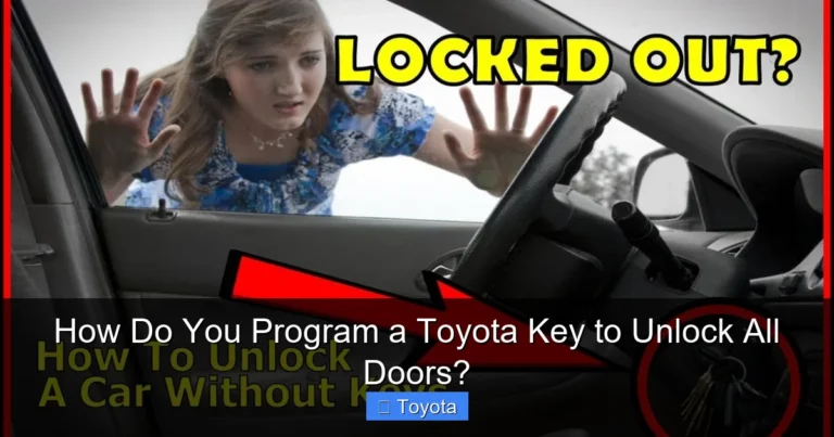 How Do You Program a Toyota Key to Unlock All Doors?