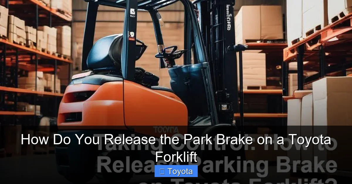How Do You Release the Park Brake on a Toyota Forklift