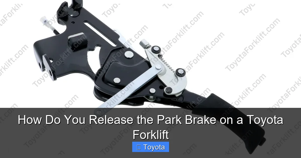 How Do You Release the Park Brake on a Toyota Forklift