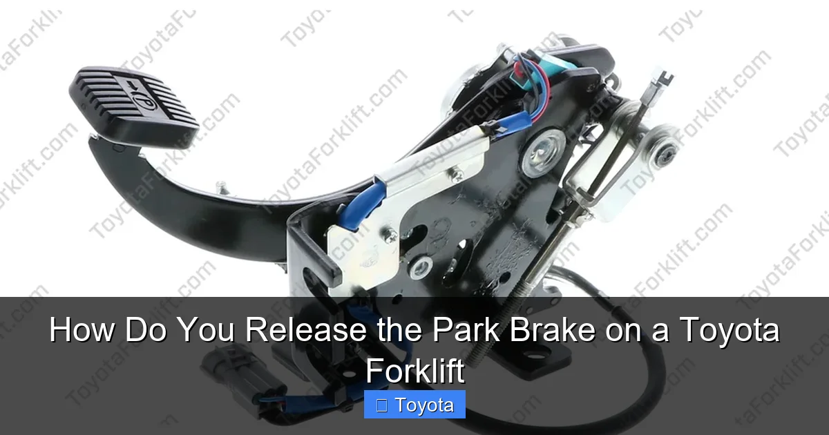 How Do You Release the Park Brake on a Toyota Forklift