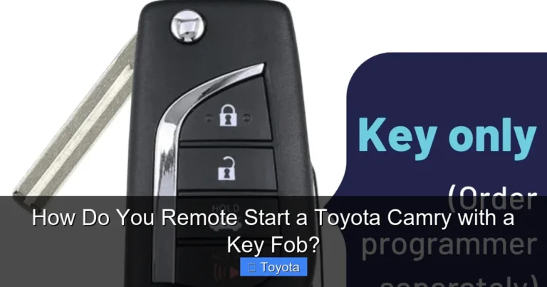 How Do You Remote Start a Toyota Camry with a Key Fob?