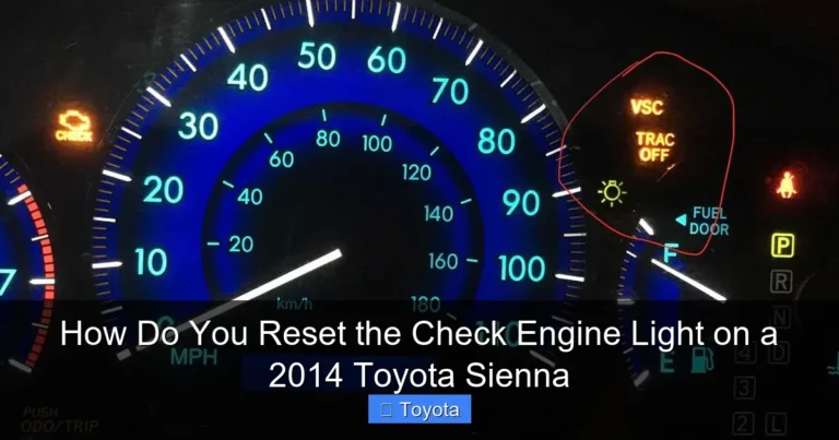 How Do You Reset the Check Engine Light on a 2014 Toyota Sienna