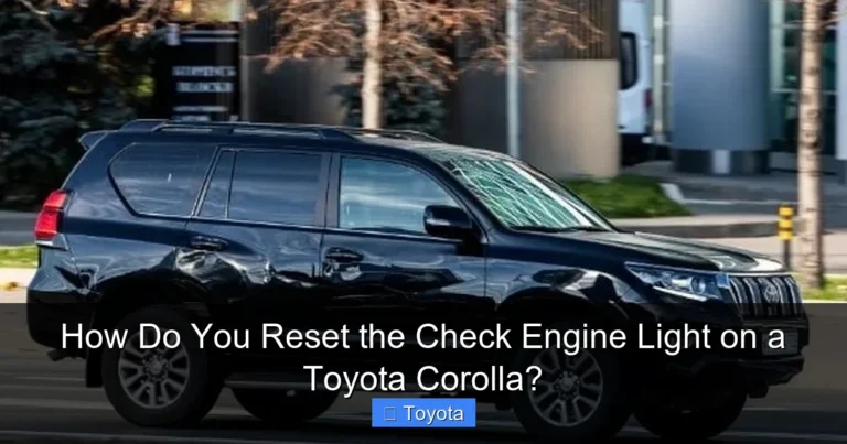 How Do You Reset the Check Engine Light on a Toyota Corolla?