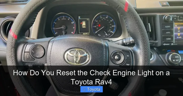 How Do You Reset the Check Engine Light on a Toyota Rav4