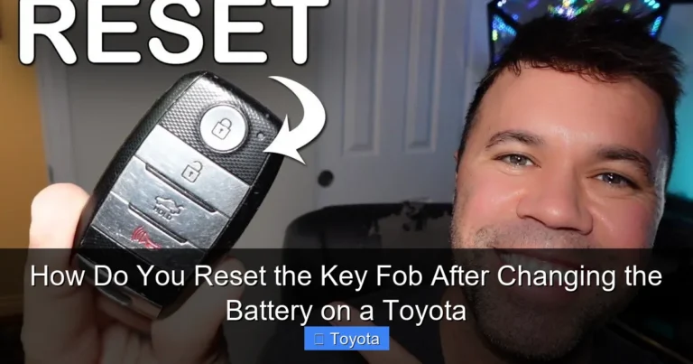 How Do You Reset the Key Fob After Changing the Battery on a Toyota