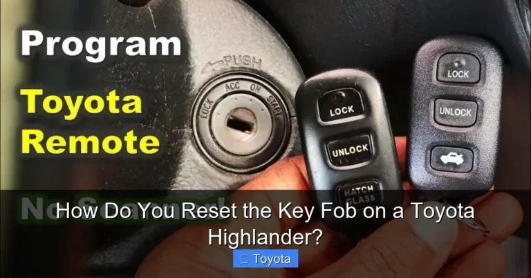 How Do You Reset the Key Fob on a Toyota Highlander?