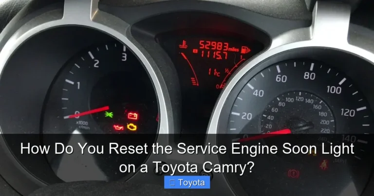 How Do You Reset the Service Engine Soon Light on a Toyota Camry?