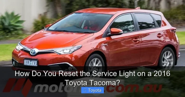 How Do You Reset the Service Light on a 2016 Toyota Tacoma?