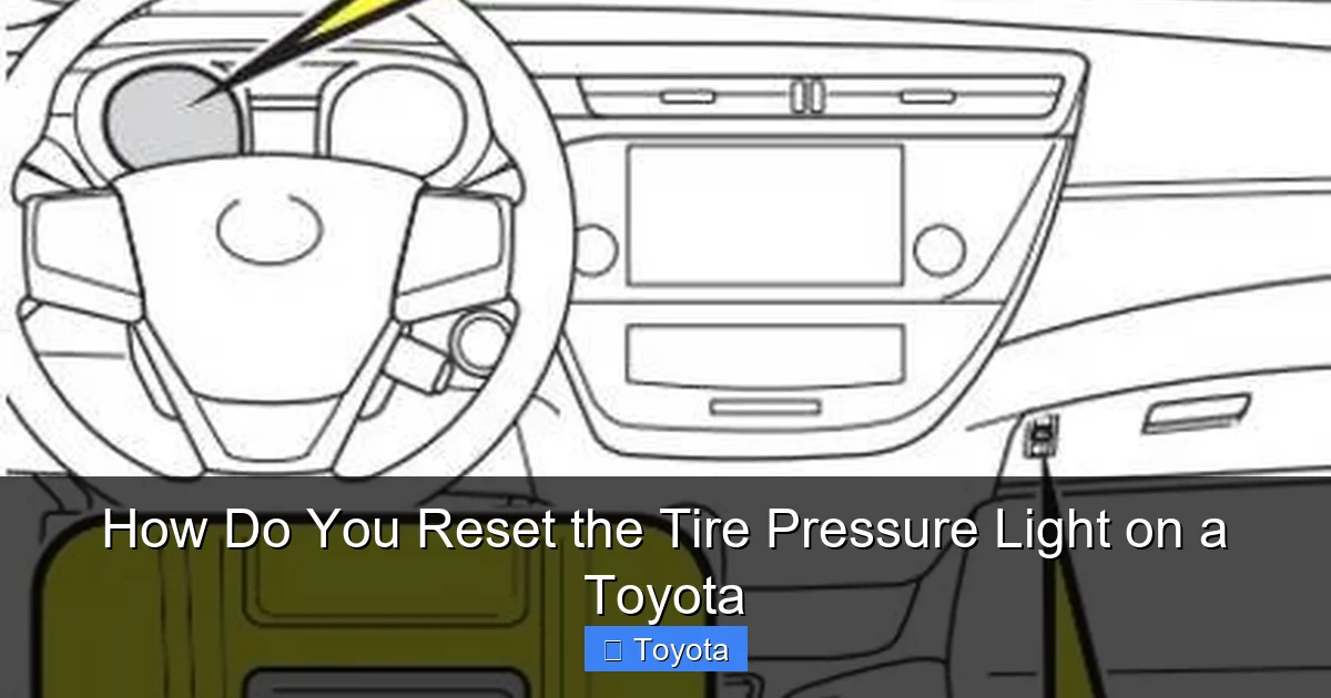 How Do You Reset the Tire Pressure Light on a Toyota