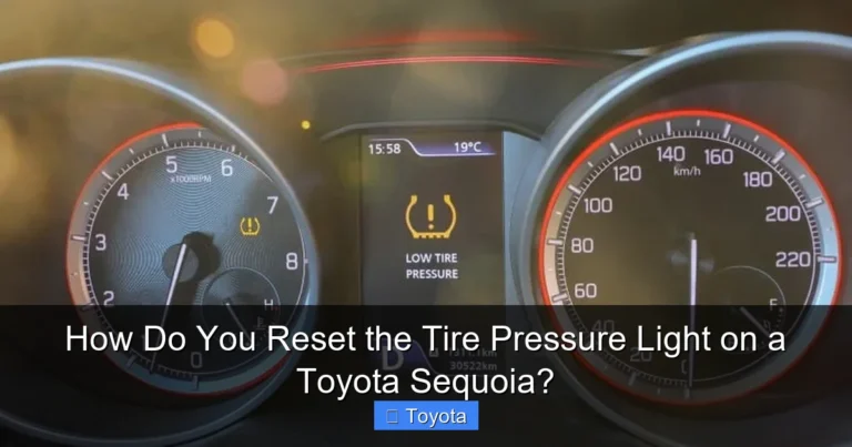 How Do You Reset the Tire Pressure Light on a Toyota Sequoia?
