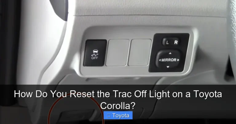 How Do You Reset the Trac Off Light on a Toyota Corolla?