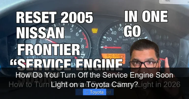 How Do You Turn Off the Service Engine Soon Light on a Toyota Camry?