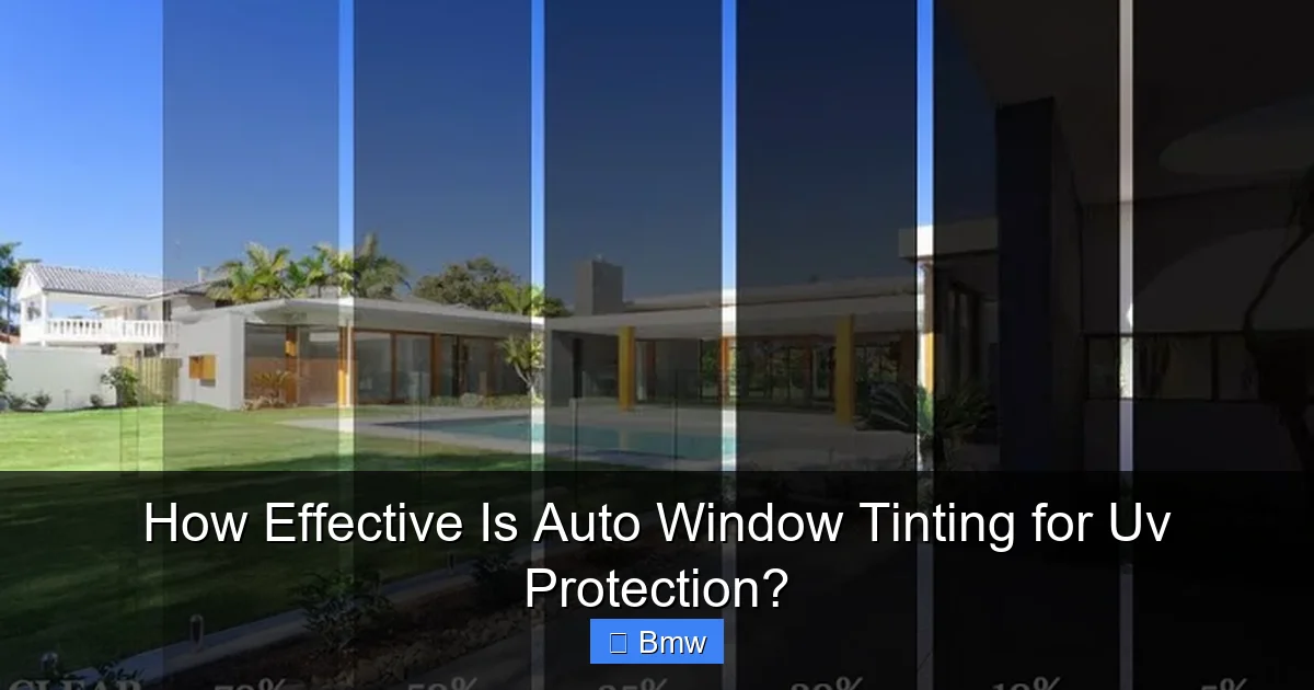 How Effective Is Auto Window Tinting for Uv Protection?