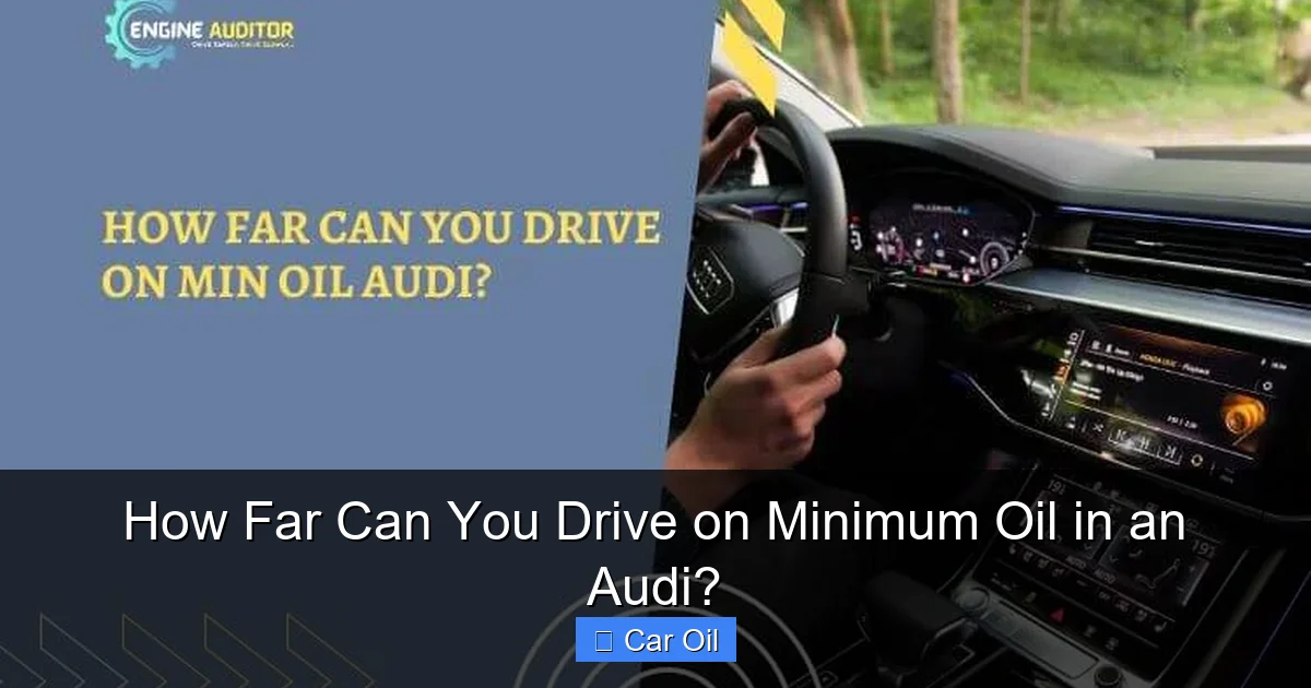 How Far Can You Drive on Minimum Oil in an Audi?