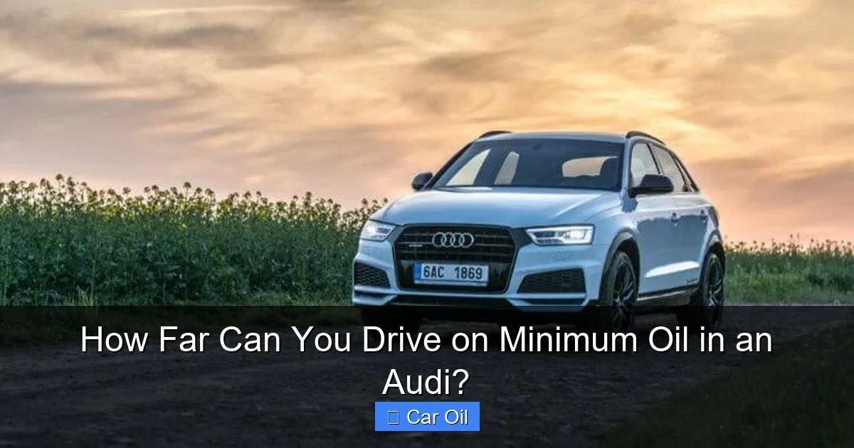How Far Can You Drive on Minimum Oil in an Audi?