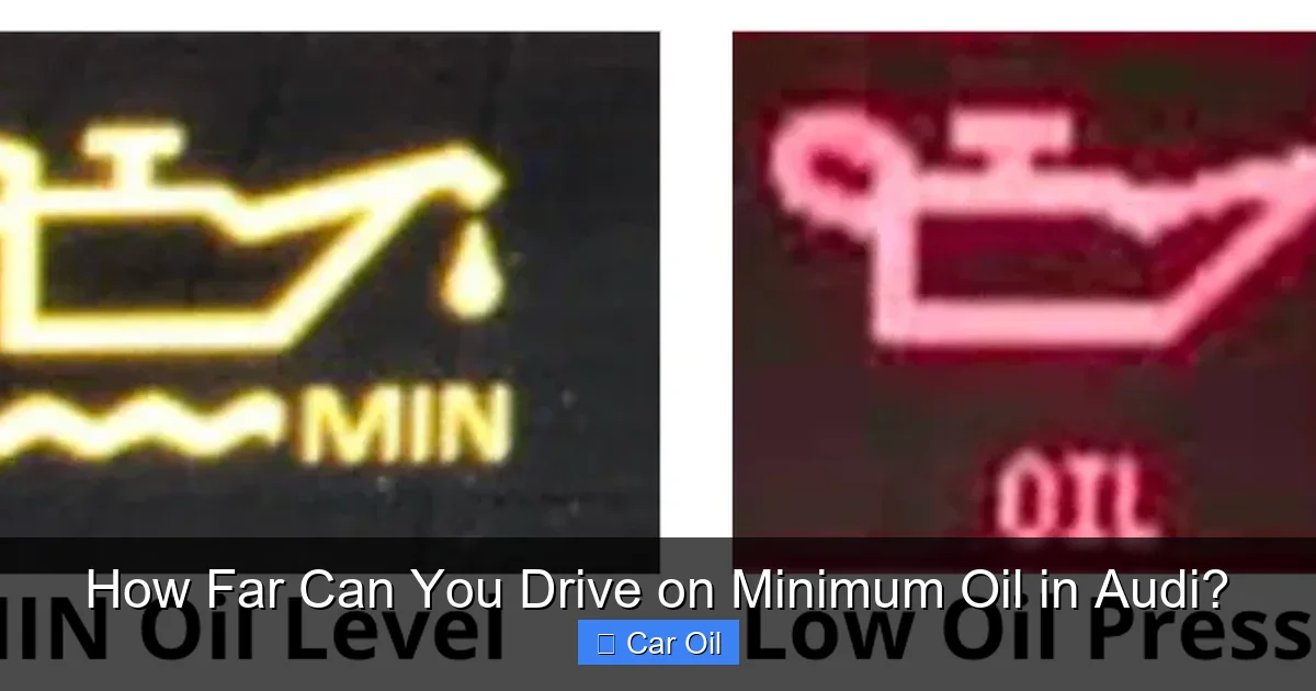 How Far Can You Drive on Minimum Oil in Audi?