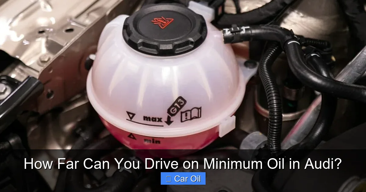 How Far Can You Drive on Minimum Oil in Audi?