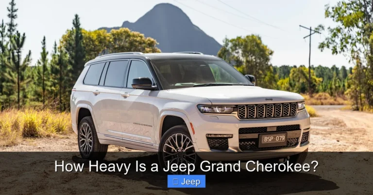 How Heavy Is a Jeep Grand Cherokee?