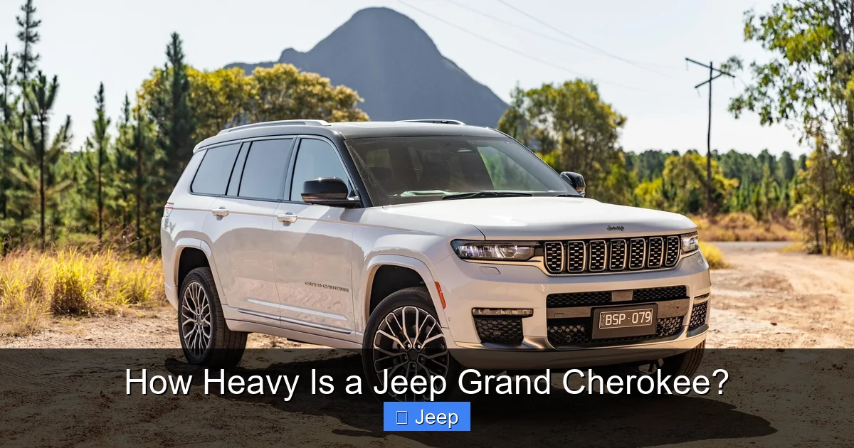 How Heavy Is a Jeep Grand Cherokee?