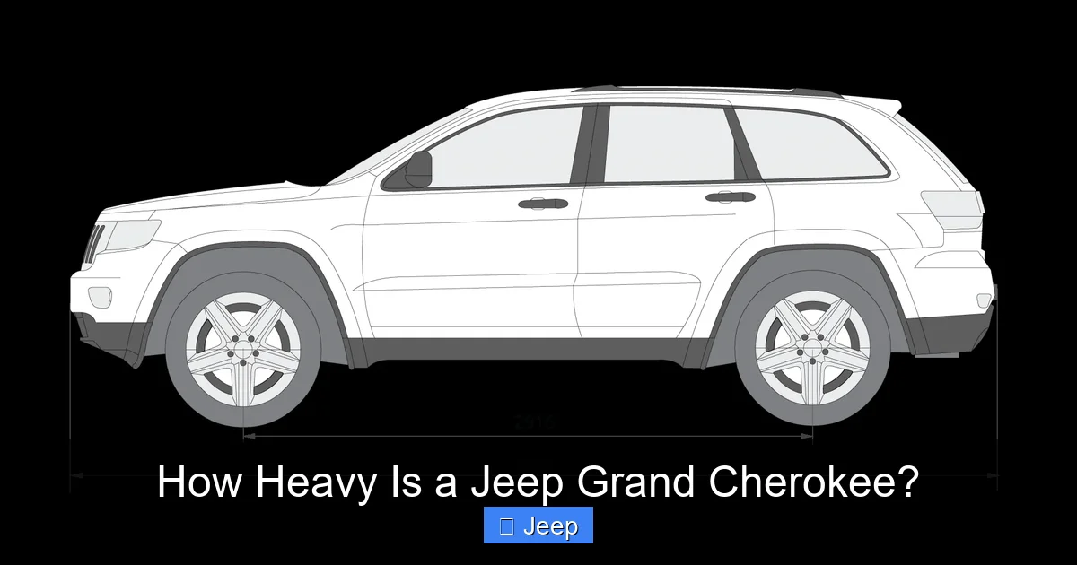 How Heavy Is a Jeep Grand Cherokee?
