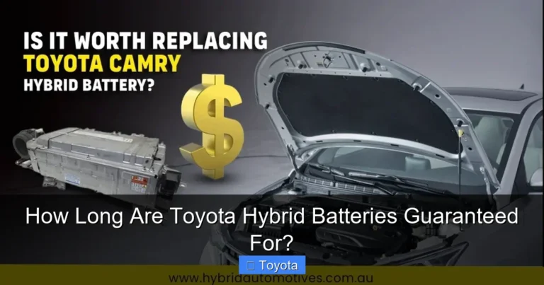 How Long Are Toyota Hybrid Batteries Guaranteed For?