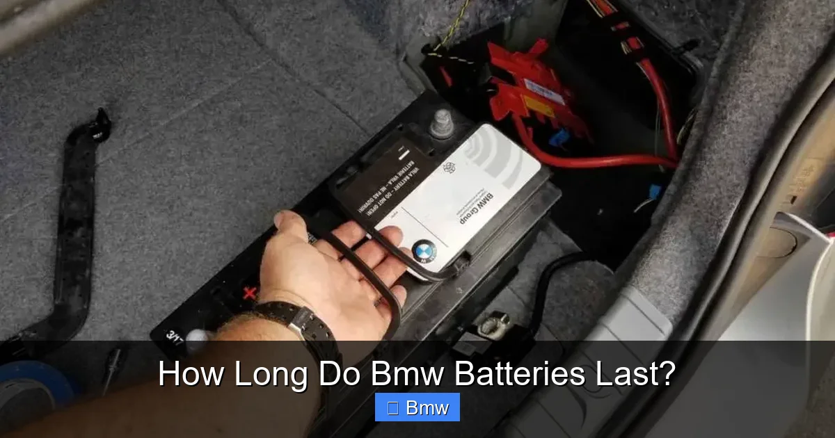 How Long Do Bmw Batteries Last?