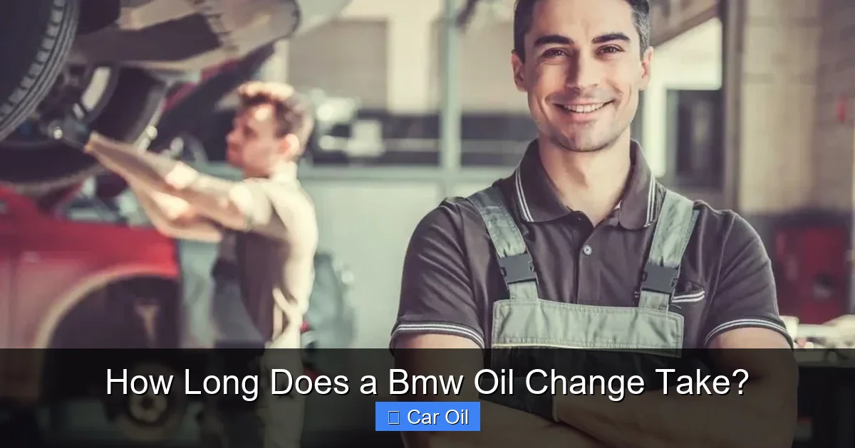How Long Does a Bmw Oil Change Take?