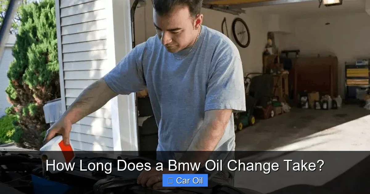 How Long Does a Bmw Oil Change Take?