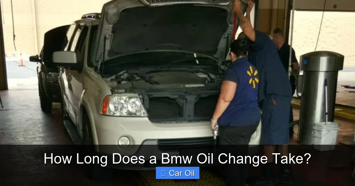 How Long Does a Bmw Oil Change Take?